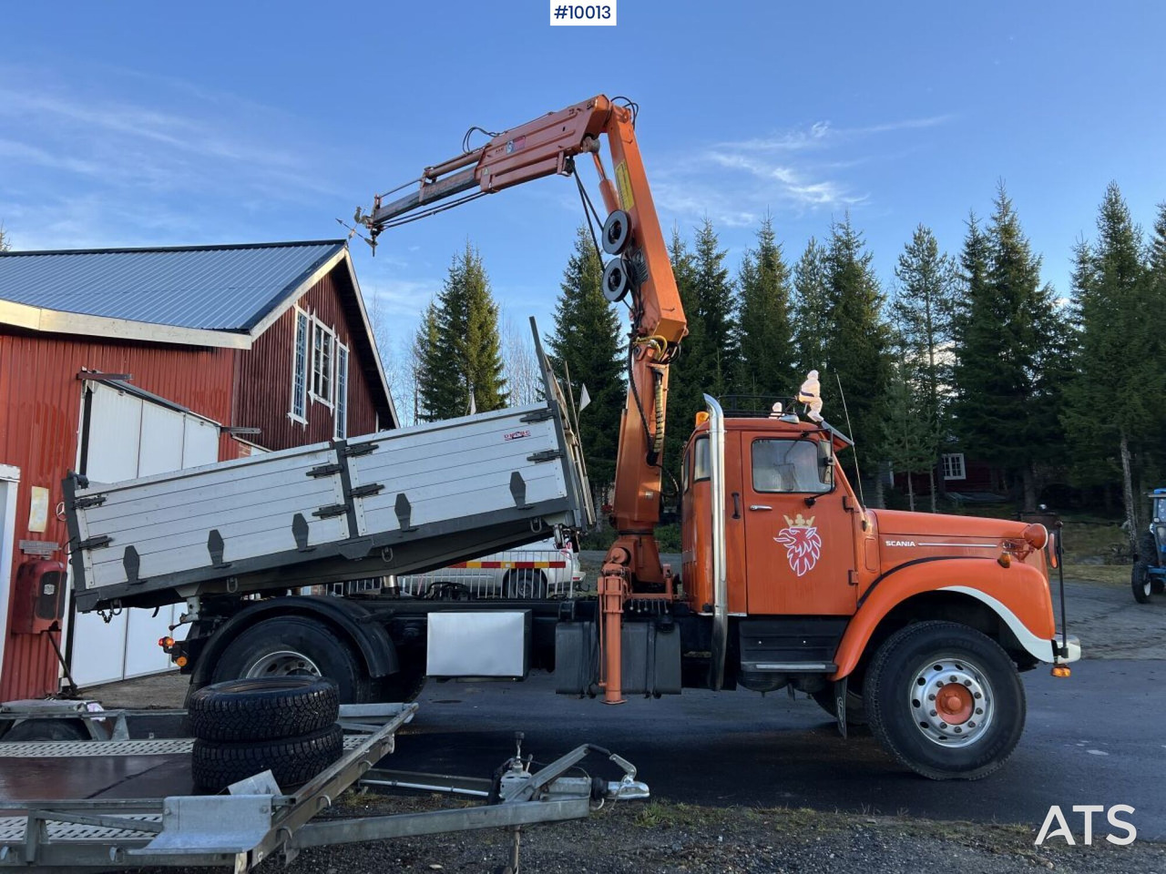 SCANIA L86 S46 Crane truck/tipper truck with attachments - Tipper, Crane truck: picture 3 SCANIA L86 S46 Crane truck/tipper truck with attachments - Tipper, Crane truck: picture 3