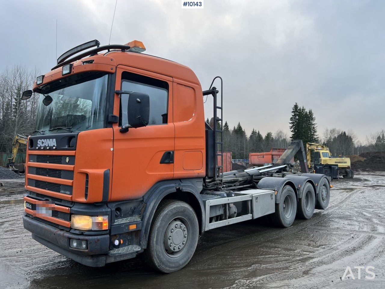 Scania R164 Tridem Truck Swap body (VIDEO) - Hook lift truck: picture 1 Scania R164 Tridem Truck Swap body (VIDEO) - Hook lift truck: picture 1