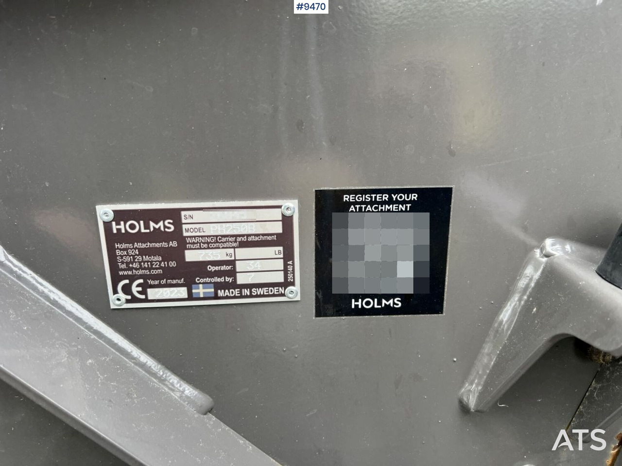 Construction equipment Sweeper HOLMS PH250B: picture 14