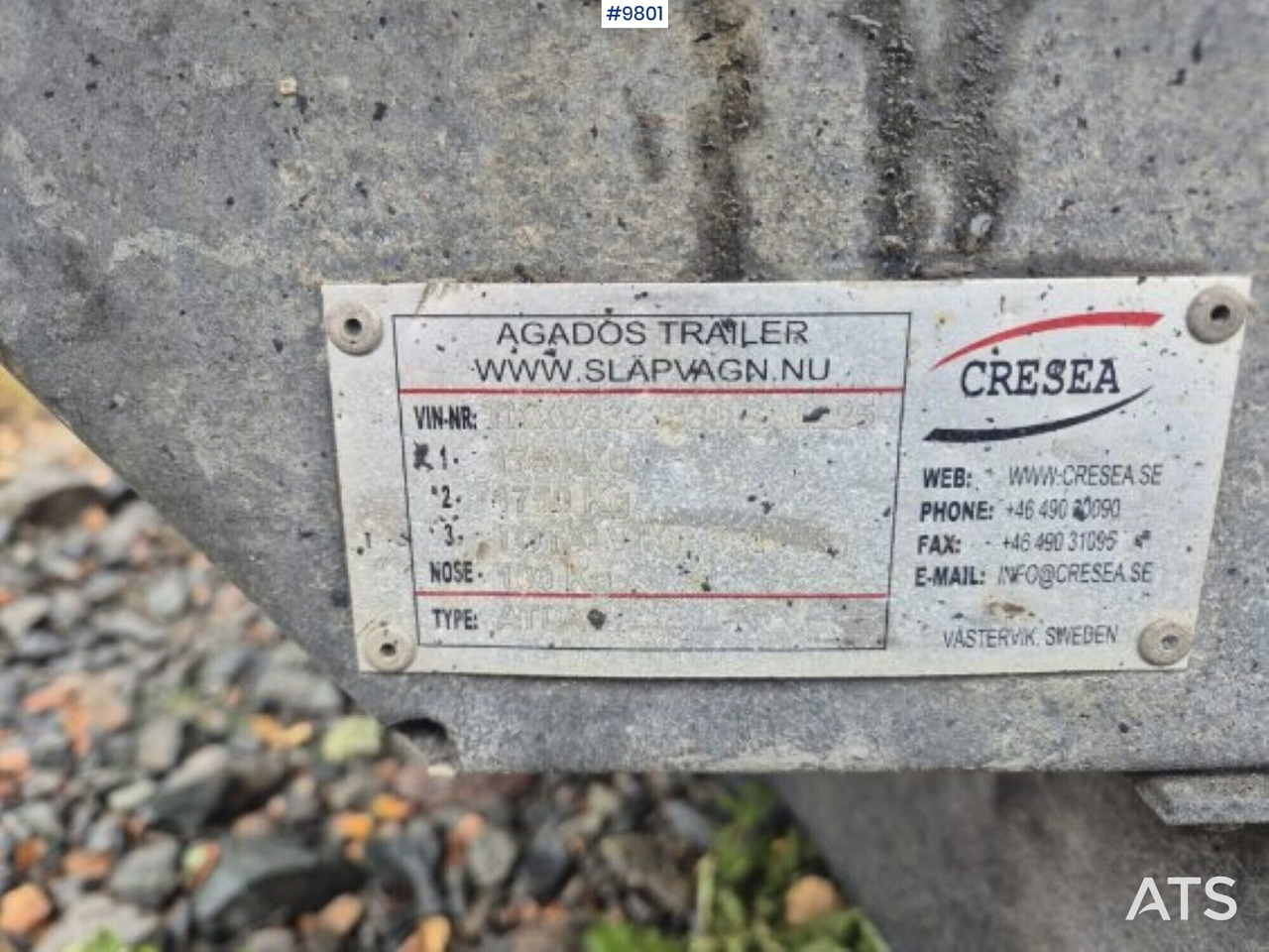 Tipper trailer Trailer with tipper Agados Atlas 3500: picture 9 Tipper trailer Trailer with tipper Agados Atlas 3500: picture 9