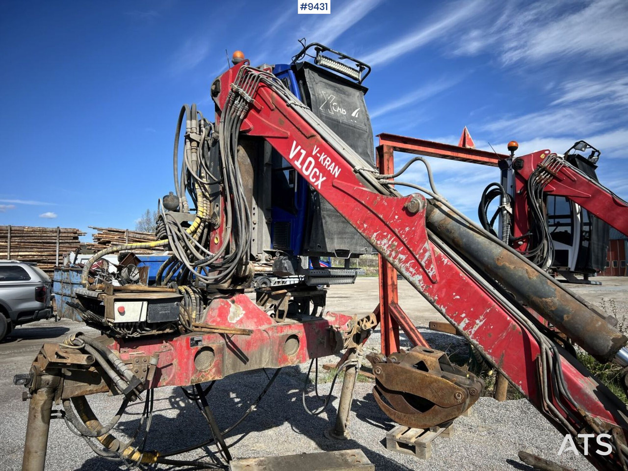 V-kran V10CX,96 - Timber crane, logging crane - Loader crane for Truck: picture 4 V-kran V10CX,96 - Timber crane, logging crane - Loader crane for Truck: picture 4