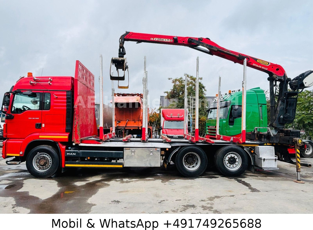 Timber truck, Crane truck MAN TGS 26.500 HydroDrive BL Palfinger-M12Z*Retarder: picture 6