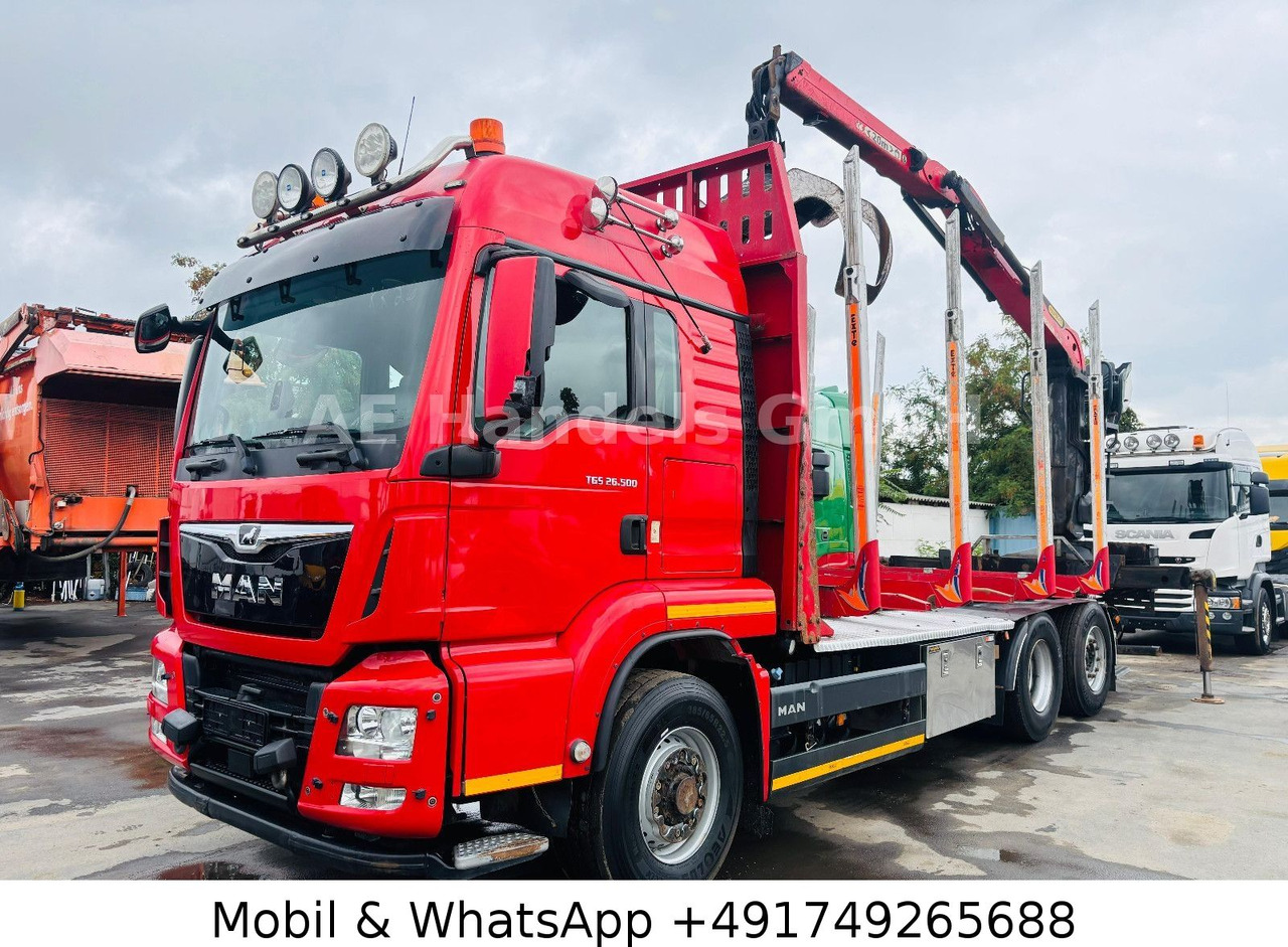 Timber truck, Crane truck MAN TGS 26.500 HydroDrive BL Palfinger-M12Z*Retarder: picture 7