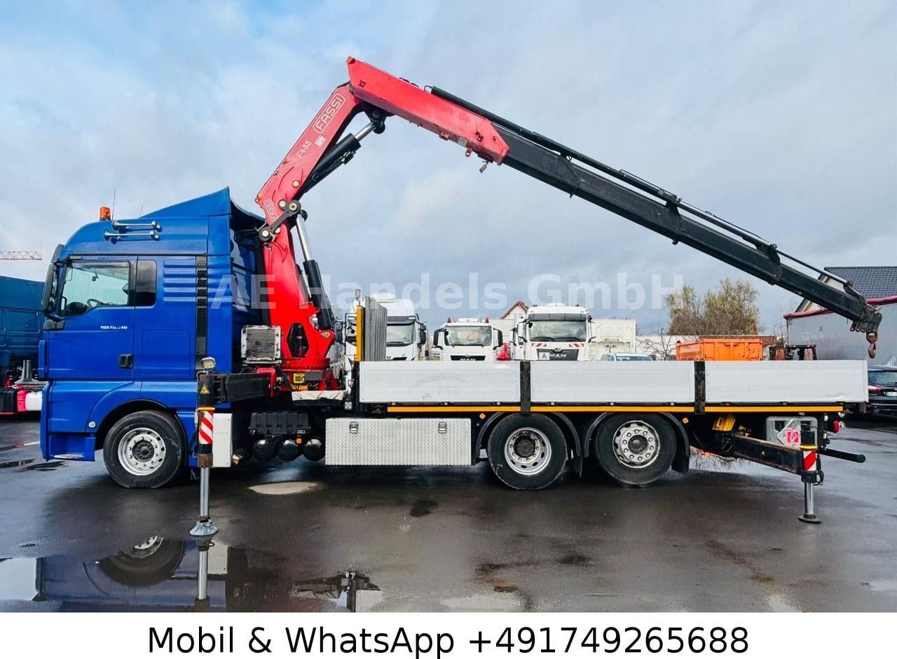 MAN TGX 26.540 XLX BL 6x2 FASSI F455 *Funk/Lenk+Lift - Dropside/ Flatbed truck, Crane truck: picture 3 MAN TGX 26.540 XLX BL 6x2 FASSI F455 *Funk/Lenk+Lift - Dropside/ Flatbed truck, Crane truck: picture 3