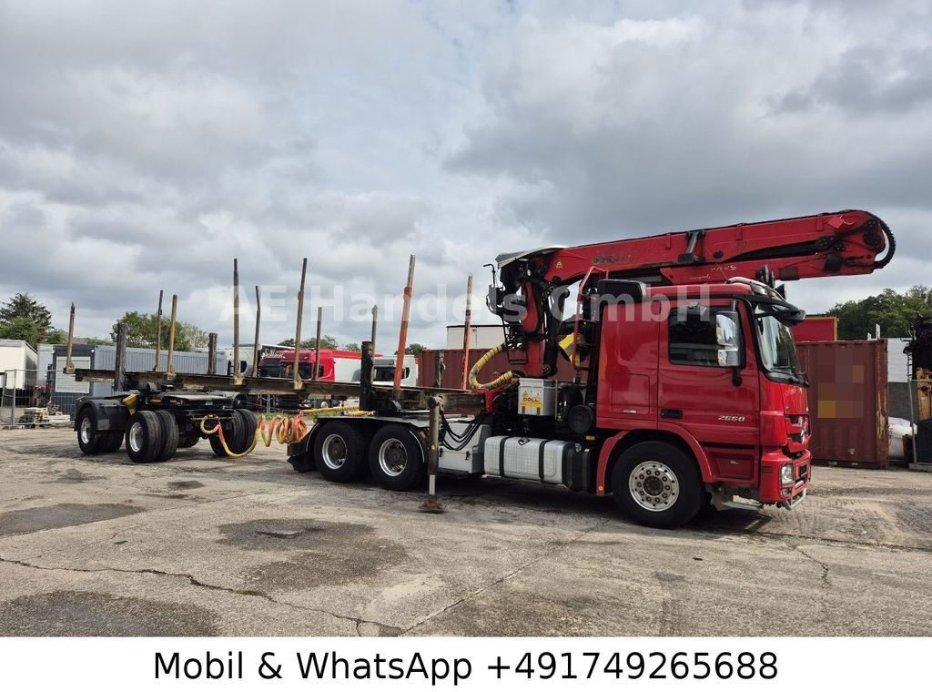 Mercedes-Benz Actros III 2660 L BL 6x4 *Retarder/AP/Palfinger Mercedes-Benz Actros III 2660 L BL 6x4 *Retarder/AP/Palfinger - Timber truck: picture 2 Mercedes-Benz Actros III 2660 L BL 6x4 *Retarder/AP/Palfinger Mercedes-Benz Actros III 2660 L BL 6x4 *Retarder/AP/Palfinger - Timber truck: picture 2
