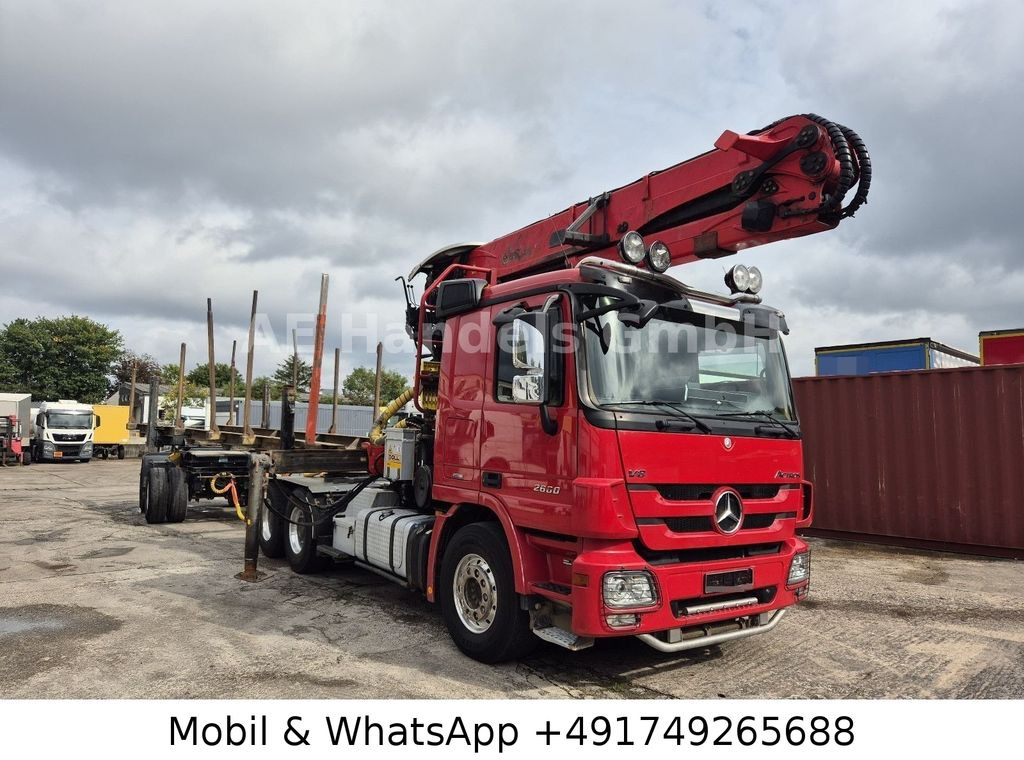 Mercedes-Benz Actros III 2660 L BL 6x4 *Retarder/AP/Palfinger Mercedes-Benz Actros III 2660 L BL 6x4 *Retarder/AP/Palfinger - Timber truck: picture 1 Mercedes-Benz Actros III 2660 L BL 6x4 *Retarder/AP/Palfinger Mercedes-Benz Actros III 2660 L BL 6x4 *Retarder/AP/Palfinger - Timber truck: picture 1