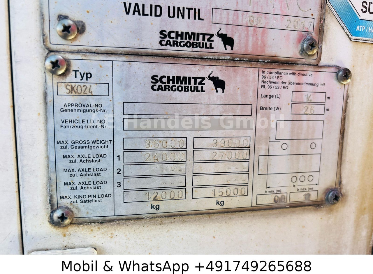 Leasing of  Schmitz Cargobull SKO 24/13.4 FP60 Cool *ThermoKing-SLX400/+-30° Schmitz Cargobull SKO 24/13.4 FP60 Cool *ThermoKing-SLX400/+-30°: picture 17