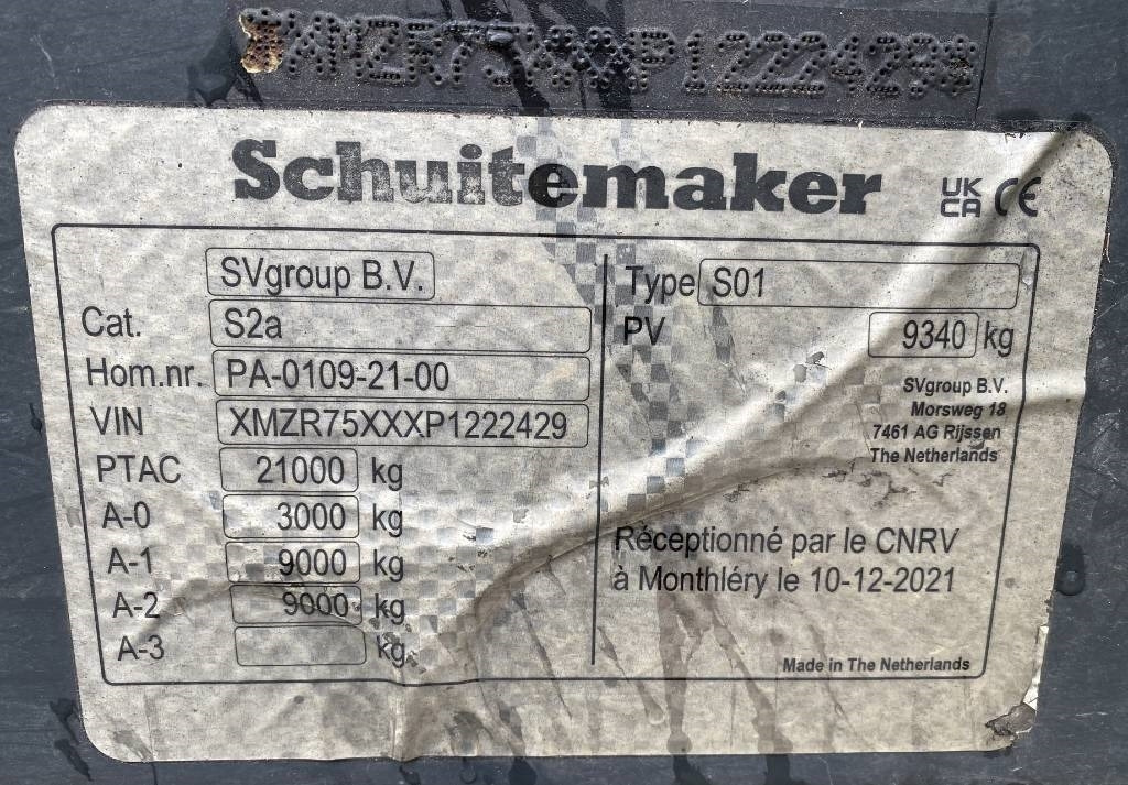 Self-loading wagon Schuitemaker RAPIDE 75 - 40Km/h endommagée: picture 7 Self-loading wagon Schuitemaker RAPIDE 75 - 40Km/h endommagée: picture 7