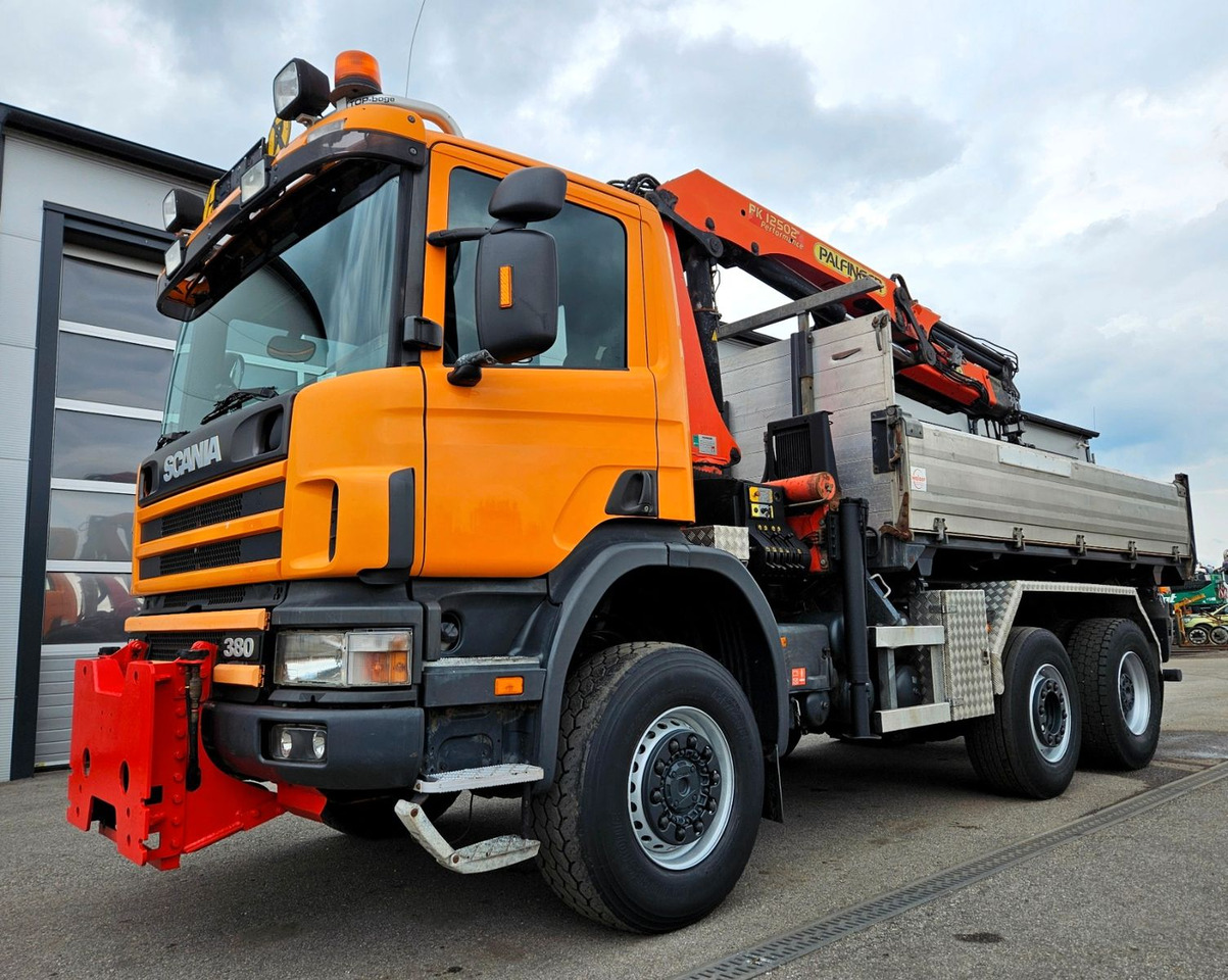 Scania P114 380 6x4-4 Palfinger PK12502 Kran Funk - Tipper, Crane truck: picture 3 Scania P114 380 6x4-4 Palfinger PK12502 Kran Funk - Tipper, Crane truck: picture 3