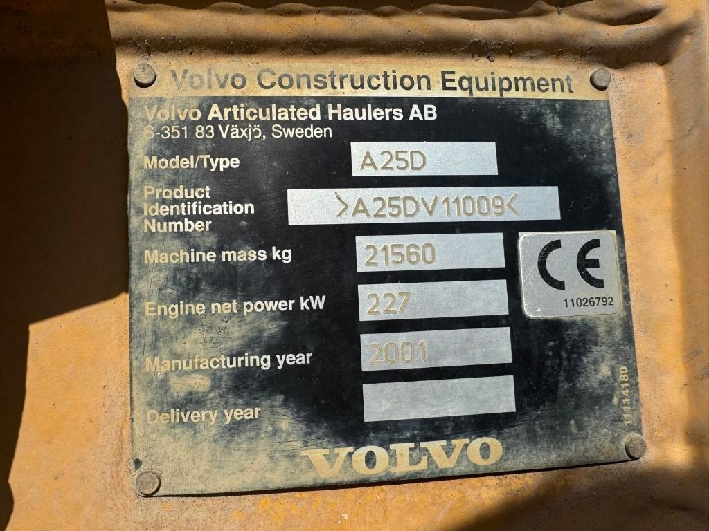 Volvo A 25 D - Articulated dumper: picture 4 Volvo A 25 D - Articulated dumper: picture 4