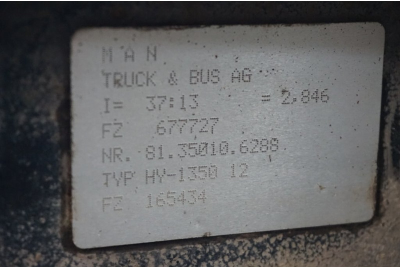 MAN HY-1350-12 37/13 - Rear axle for Truck: picture 4 MAN HY-1350-12 37/13 - Rear axle for Truck: picture 4