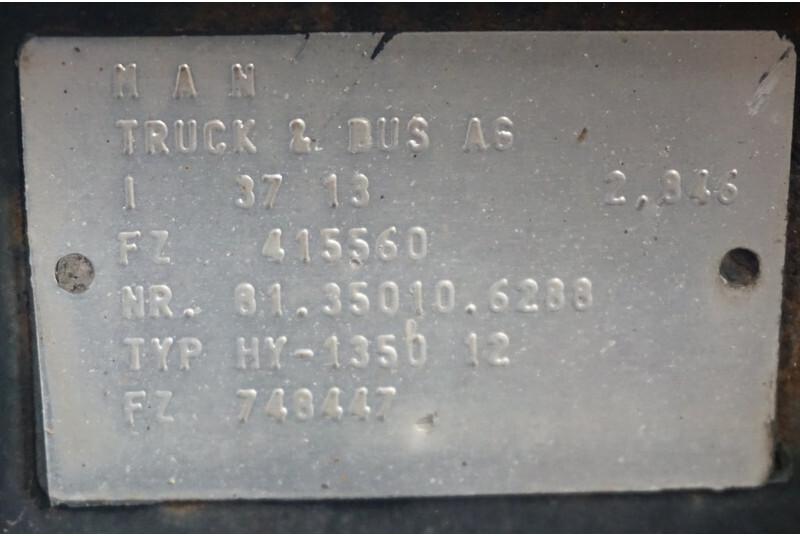 MAN HY-1350-12 37/13 - Rear axle for Truck: picture 4 MAN HY-1350-12 37/13 - Rear axle for Truck: picture 4