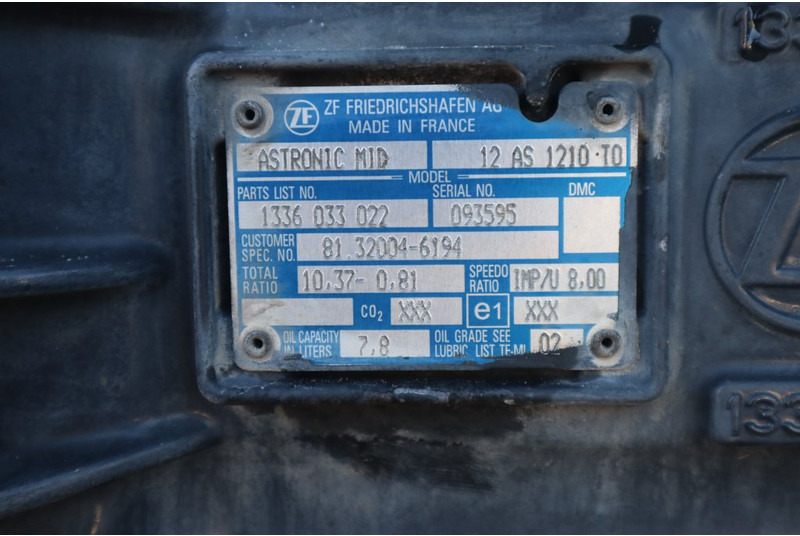 ZF 12AS1210OD TGM - Gearbox for Truck: picture 5 ZF 12AS1210OD TGM - Gearbox for Truck: picture 5