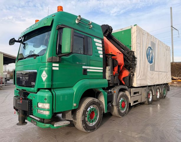 MAN TGS 35.480 10x6,E5,Palfinger PK92002+JIB+winch - Crane truck, Curtainsider truck: picture 1 MAN TGS 35.480 10x6,E5,Palfinger PK92002+JIB+winch - Crane truck, Curtainsider truck: picture 1