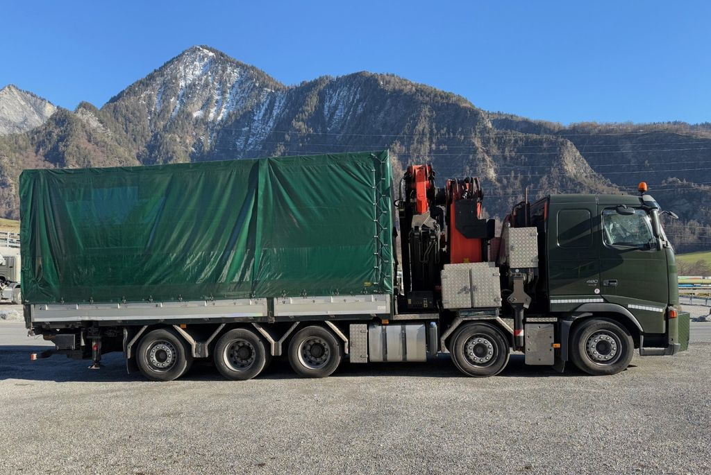 Volvo FH-480 10x4R, E5, Palfinger PK 100002, FlyJib - Crane truck, Curtainsider truck: picture 3 Volvo FH-480 10x4R, E5, Palfinger PK 100002, FlyJib - Crane truck, Curtainsider truck: picture 3