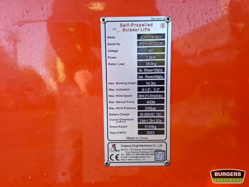 Dingli JCPT1418DC - Scissor lift: picture 5 Dingli JCPT1418DC - Scissor lift: picture 5