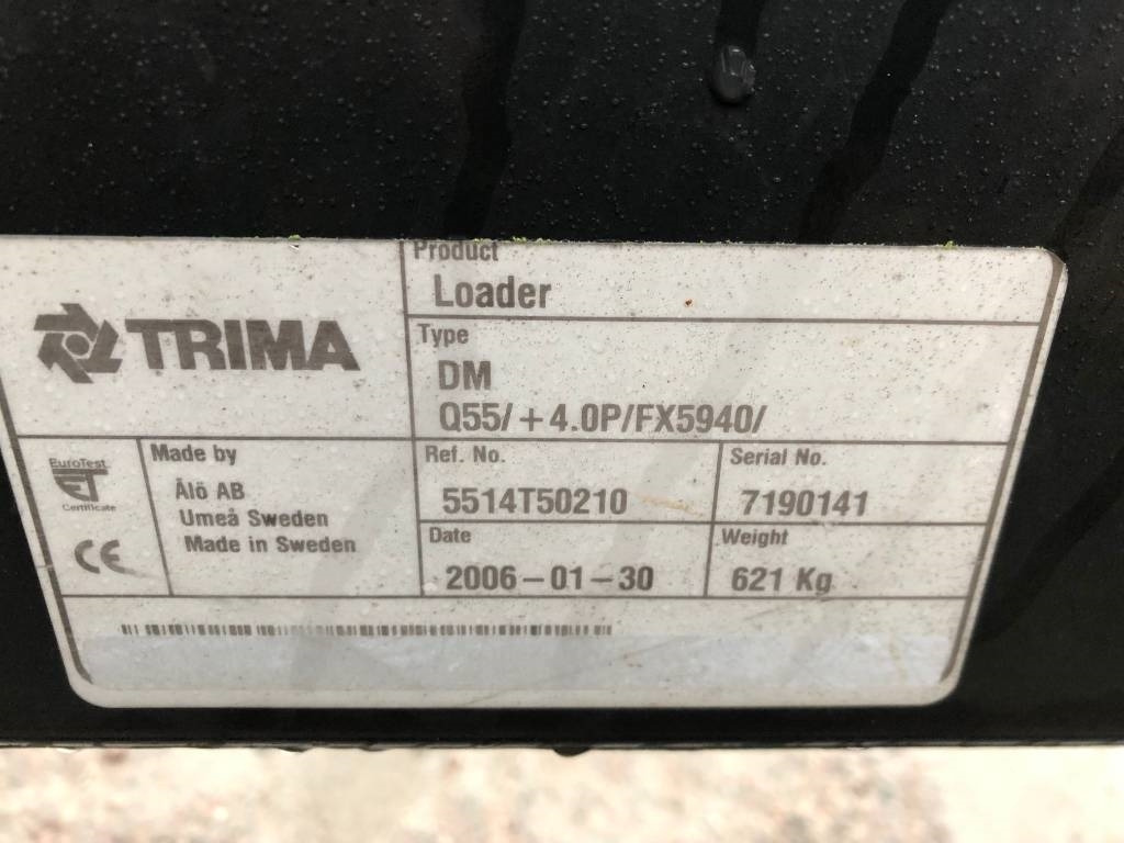 Reservdelar / Parts till Trima / Ålö +4,0P - Front loader for tractor: picture 3 Reservdelar / Parts till Trima / Ålö +4,0P - Front loader for tractor: picture 3