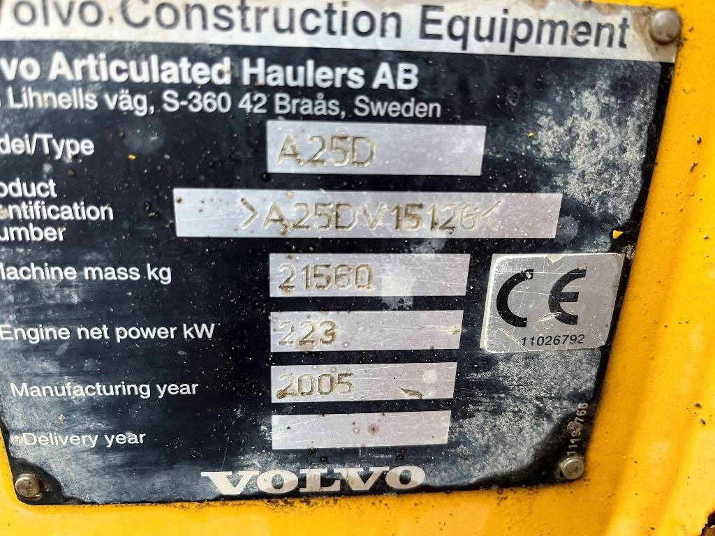 Volvo A 25 D dismantled. Only spare parts  - Articulated dumper: picture 5 Volvo A 25 D dismantled. Only spare parts  - Articulated dumper: picture 5