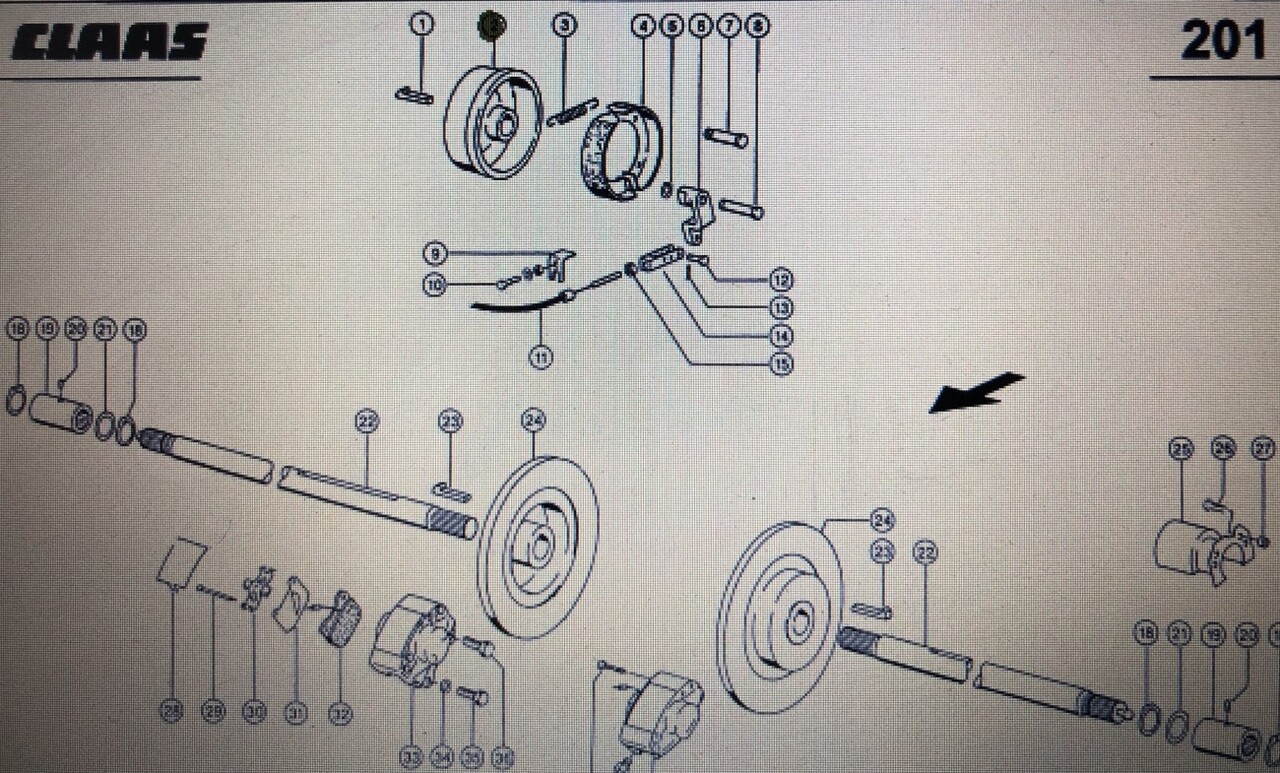 Bęben hamulcowy Class Mega 370-340 Nr katalogowy 000 260 686 0 - Brake drum for Combine harvester: picture 1 Bęben hamulcowy Class Mega 370-340 Nr katalogowy 000 260 686 0 - Brake drum for Combine harvester: picture 1