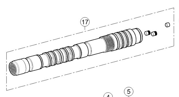 Claas Axion 870 Wałek Przekładni 0011657930 00 1165 793 0 - Gearbox and parts for Agricultural machinery: picture 1 Claas Axion 870 Wałek Przekładni 0011657930 00 1165 793 0 - Gearbox and parts for Agricultural machinery: picture 1