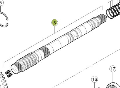 Claas Axion 870 Wałek Przekładni Skrzyni Biegów 0011708640 00 1170 864 0 - Gearbox and parts for Agricultural machinery: picture 1 Claas Axion 870 Wałek Przekładni Skrzyni Biegów 0011708640 00 1170 864 0 - Gearbox and parts for Agricultural machinery: picture 1