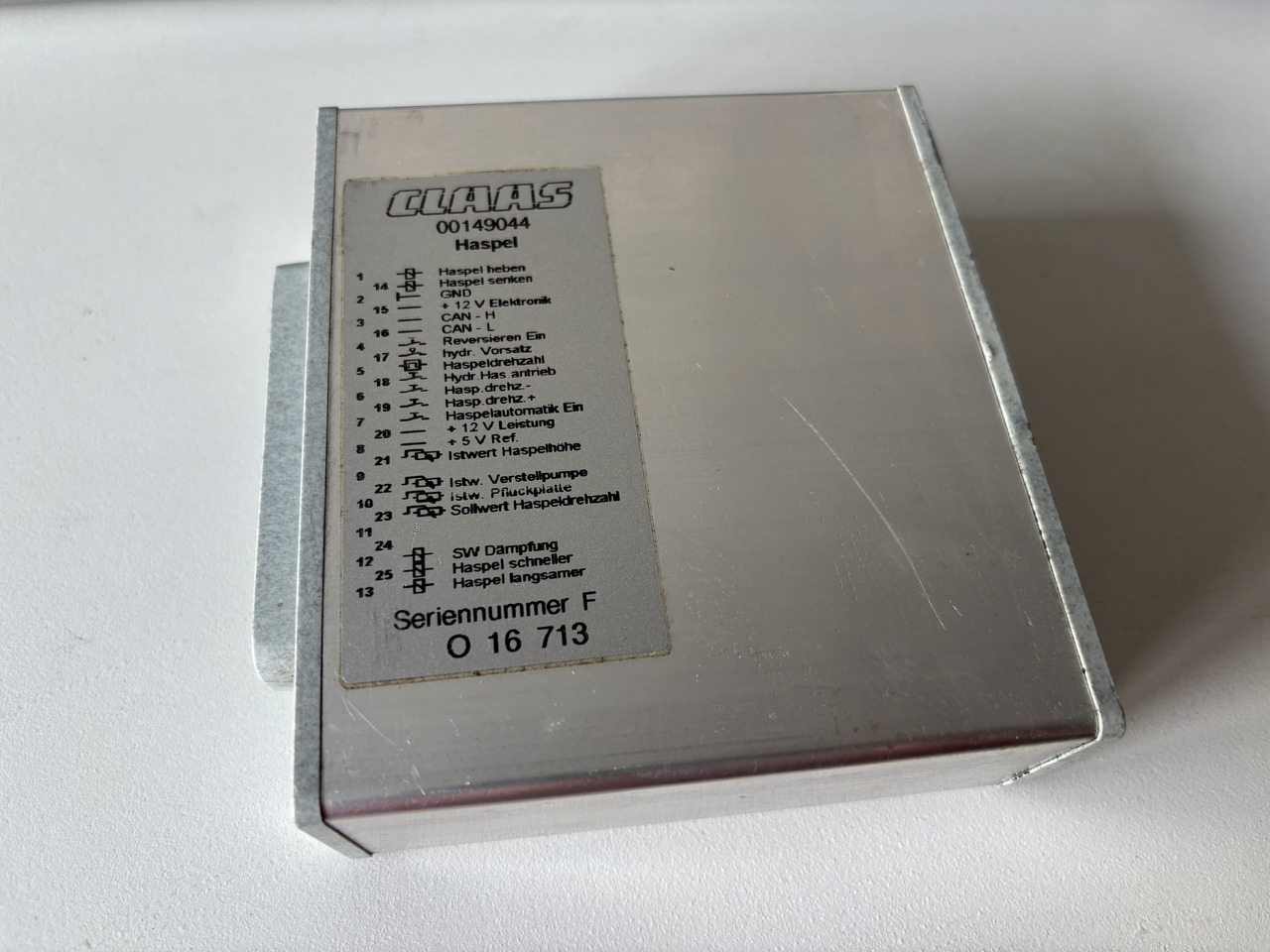 Claas LEXION 500-600 Moduł Sterownik Haspel 00 0014 904 4 00149044 - ECU for Combine harvester: picture 1 Claas LEXION 500-600 Moduł Sterownik Haspel 00 0014 904 4 00149044 - ECU for Combine harvester: picture 1