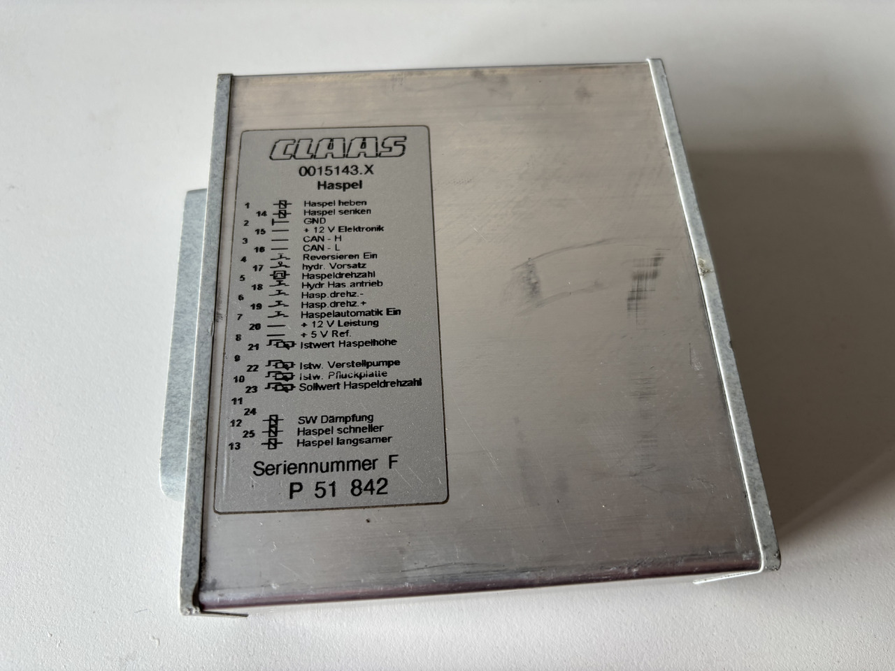 Claas LEXION 540-600 Haspel Sterownik Moduł 0015143.x 00 0015 143 3 - ECU for Combine harvester: picture 1 Claas LEXION 540-600 Haspel Sterownik Moduł 0015143.x 00 0015 143 3 - ECU for Combine harvester: picture 1