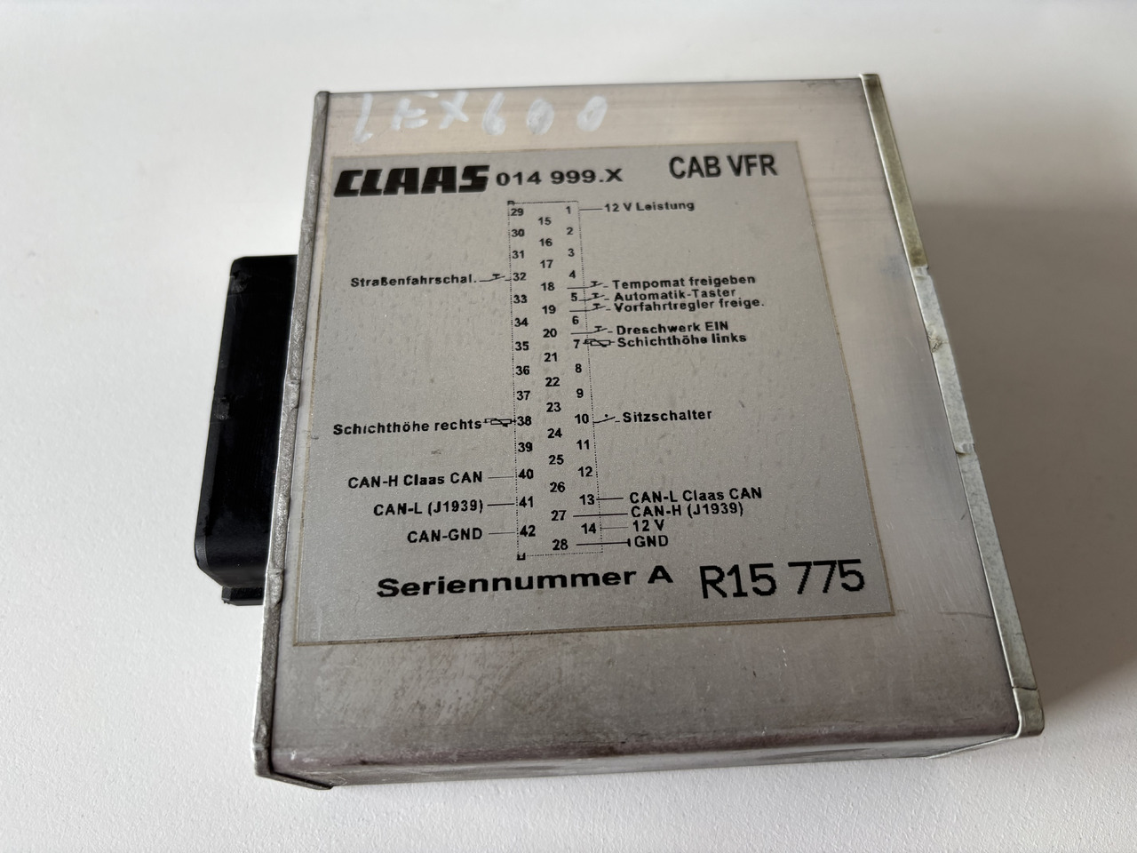 Claas LEXION 600 Moduł Sterownik 00 0014 999 3 014 999.x - ECU for Combine harvester: picture 1 Claas LEXION 600 Moduł Sterownik 00 0014 999 3 014 999.x - ECU for Combine harvester: picture 1