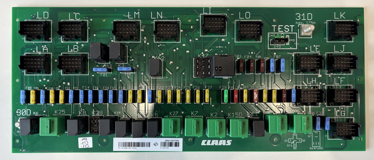 Claas Lexion 620 630 640 670 740 760 780 Centrala Elektryczna 0000173141 00 0017 314 1 NOWA - ECU for Agricultural machinery: picture 1 Claas Lexion 620 630 640 670 740 760 780 Centrala Elektryczna 0000173141 00 0017 314 1 NOWA - ECU for Agricultural machinery: picture 1