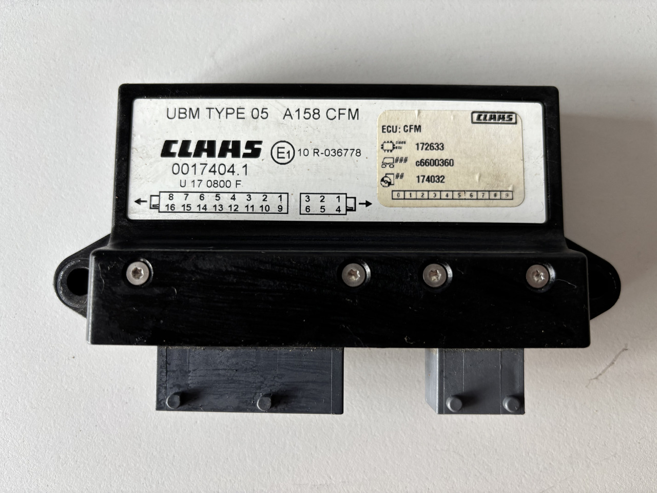 Claas Lexion 620-780 Moduł Sterownik 00174041 00 0017 404 1 - ECU for Combine harvester: picture 1 Claas Lexion 620-780 Moduł Sterownik 00174041 00 0017 404 1 - ECU for Combine harvester: picture 1