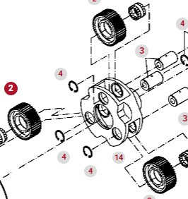 Fendt 414 415 Vario Jarzmo Przekładni Planetarnej Satelita Tylnej Osi Zwolnicy 404150150010 - Final drive for Agricultural machinery: picture 1 Fendt 414 415 Vario Jarzmo Przekładni Planetarnej Satelita Tylnej Osi Zwolnicy 404150150010 - Final drive for Agricultural machinery: picture 1