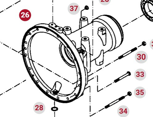 Fendt 414 415 Vario Obudowa Tylnej Osi Zwolnicy 404150150010 - Final drive for Agricultural machinery: picture 1 Fendt 414 415 Vario Obudowa Tylnej Osi Zwolnicy 404150150010 - Final drive for Agricultural machinery: picture 1