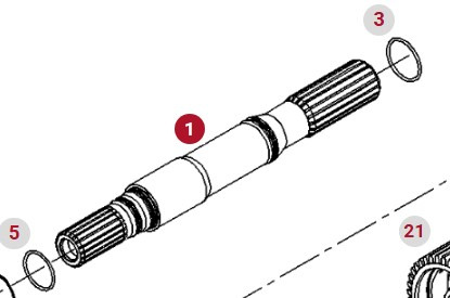 Fendt 930 933 936 939 942 Vario Gen 6 Wał Przedniego WOM CZĘŚCI 961150200030 - Transmission for Farm tractor: picture 1 Fendt 930 933 936 939 942 Vario Gen 6 Wał Przedniego WOM CZĘŚCI 961150200030 - Transmission for Farm tractor: picture 1
