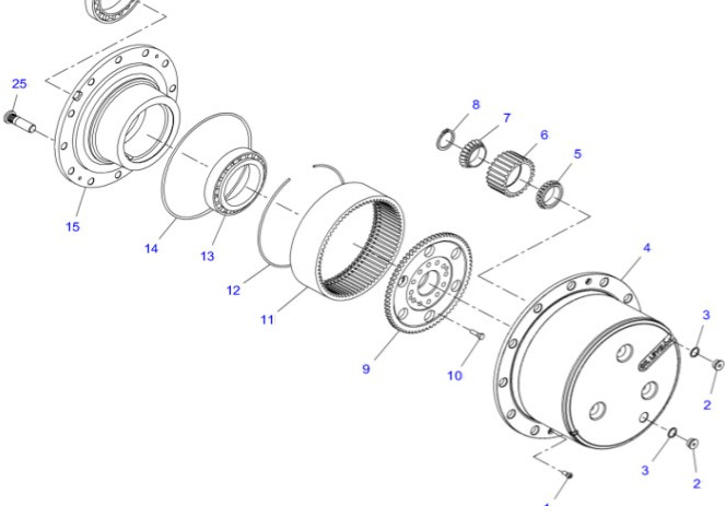 Fendt 930 933 936 939 942 Vario Gen 6 Zwolnica Kompletna Jarzmo Piasta Łożysko H218PF050026A - Final drive for Agricultural machinery: picture 1 Fendt 930 933 936 939 942 Vario Gen 6 Zwolnica Kompletna Jarzmo Piasta Łożysko H218PF050026A - Final drive for Agricultural machinery: picture 1