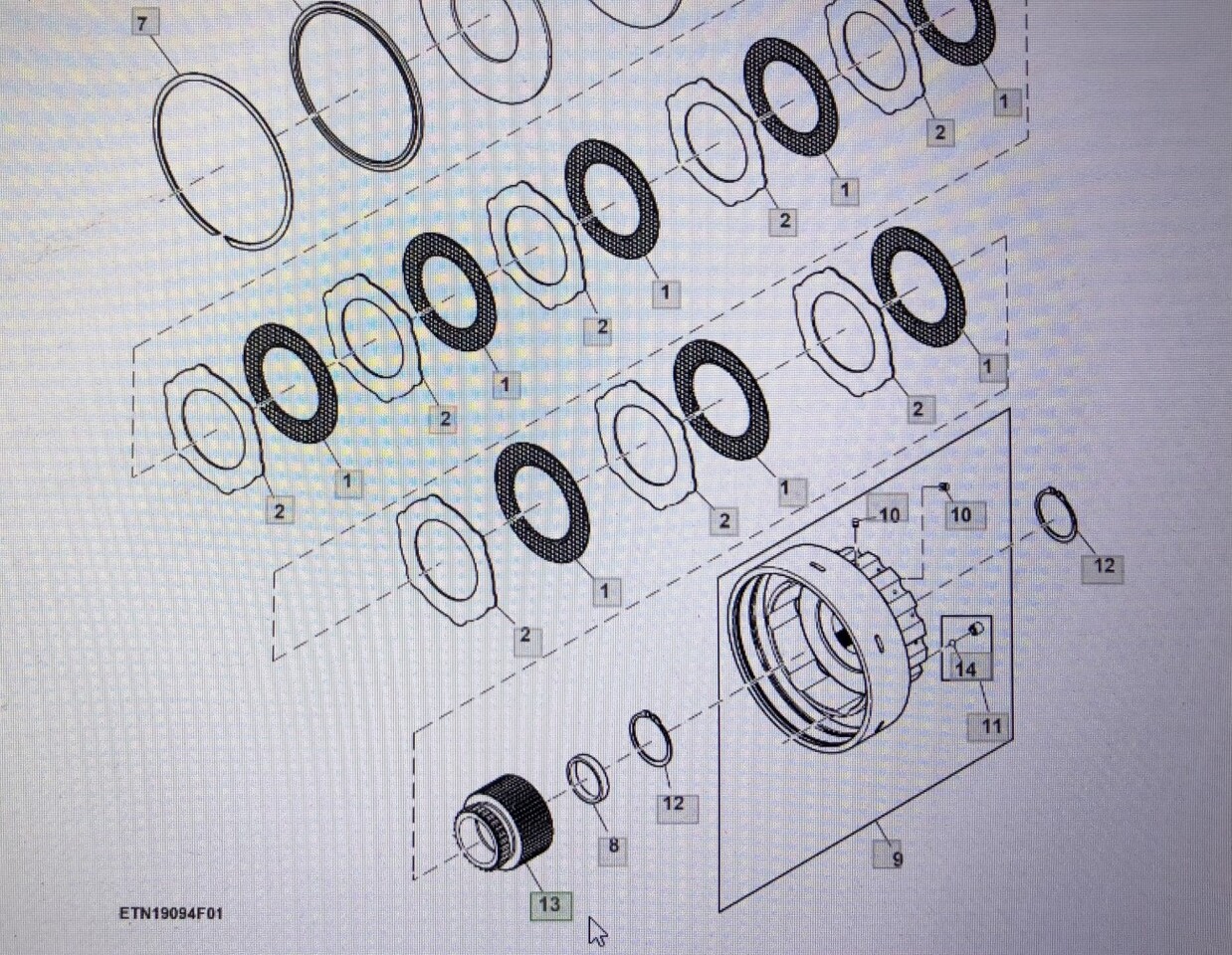 JOHN DEERE R544421/sprzęgło wielowypustowe/8345R 8245R 8270R 8295R 8320R 8370R 8400R - Clutch and parts for Agricultural machinery: picture 1 JOHN DEERE R544421/sprzęgło wielowypustowe/8345R 8245R 8270R 8295R 8320R 8370R 8400R - Clutch and parts for Agricultural machinery: picture 1