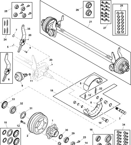 John Deere 960 - Klocek hamulcowy CC129028 (Hamulce) - Brake shoes for Round baler: picture 1 John Deere 960 - Klocek hamulcowy CC129028 (Hamulce) - Brake shoes for Round baler: picture 1
