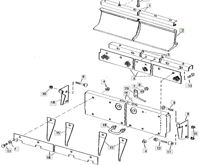 John Deere CTS - podajnik poziomy - drzwi AH130202 - Door and parts for Agricultural machinery: picture 1 John Deere CTS - podajnik poziomy - drzwi AH130202 - Door and parts for Agricultural machinery: picture 1