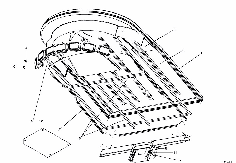 Krone Big M II - dach - Body and exterior for Agricultural machinery: picture 1 Krone Big M II - dach - Body and exterior for Agricultural machinery: picture 1