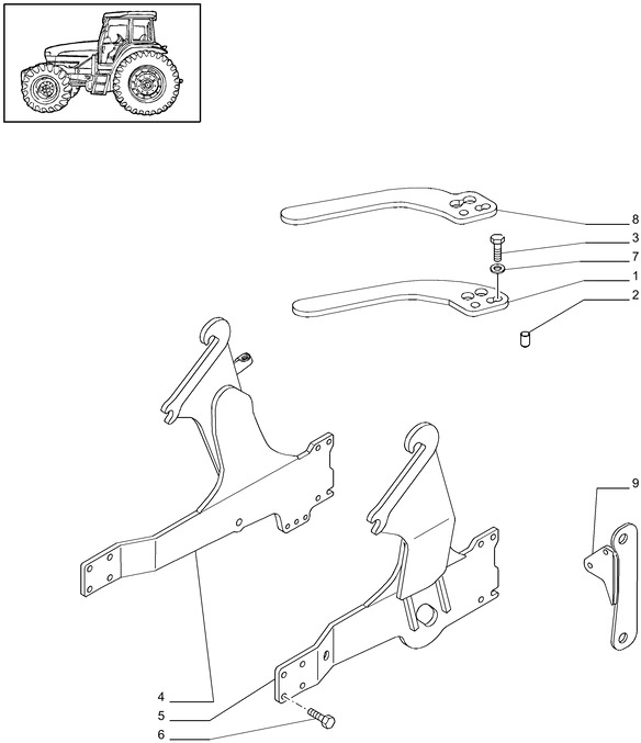 New Holland T6010 Rama 84473365 - Frame/ Chassis for Farm tractor: picture 1 New Holland T6010 Rama 84473365 - Frame/ Chassis for Farm tractor: picture 1