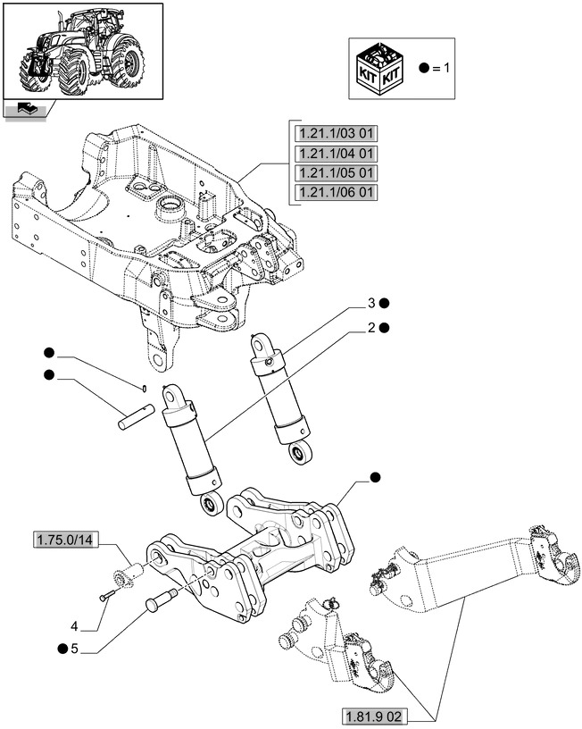 New Holland T6010 Rama 87667283 - Frame/ Chassis for Farm tractor: picture 1 New Holland T6010 Rama 87667283 - Frame/ Chassis for Farm tractor: picture 1