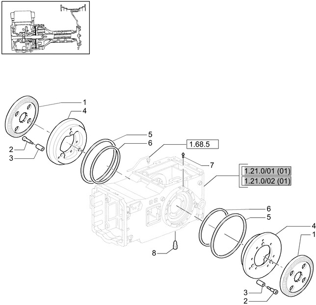 New Holland T6010 T6070 Tarcza hamulcowa 5191497 - Brake disc for Agricultural machinery: picture 1 New Holland T6010 T6070 Tarcza hamulcowa 5191497 - Brake disc for Agricultural machinery: picture 1