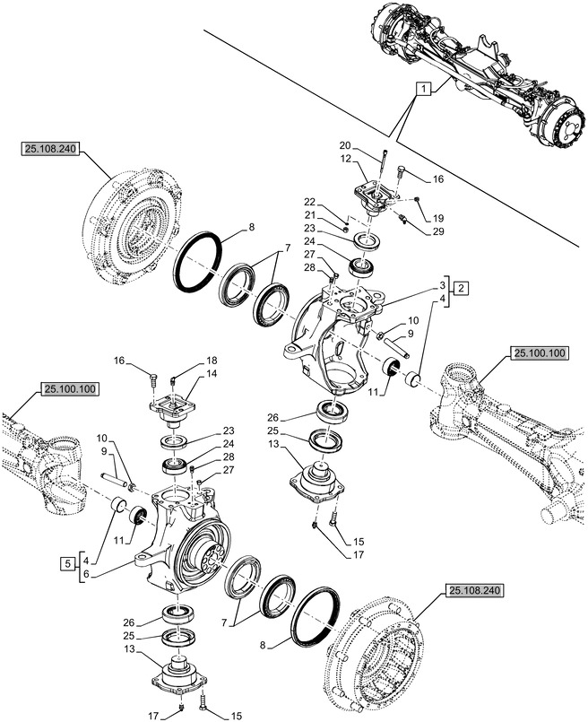 New Holland T6070 Zwrotnica 47912954 - Steering knuckle for Agricultural machinery: picture 1 New Holland T6070 Zwrotnica 47912954 - Steering knuckle for Agricultural machinery: picture 1