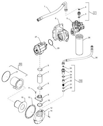 New Holland T8 - obudowa napędu pompy hydraulicznej 84379688 - Hydraulic pump for Agricultural machinery: picture 2 New Holland T8 - obudowa napędu pompy hydraulicznej 84379688 - Hydraulic pump for Agricultural machinery: picture 2
