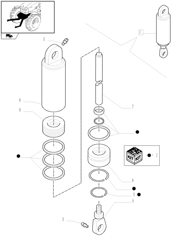 New Holland T6010 Zestaw uszczelek 47126886 - Spare parts for Farm tractor: picture 1 New Holland T6010 Zestaw uszczelek 47126886 - Spare parts for Farm tractor: picture 1