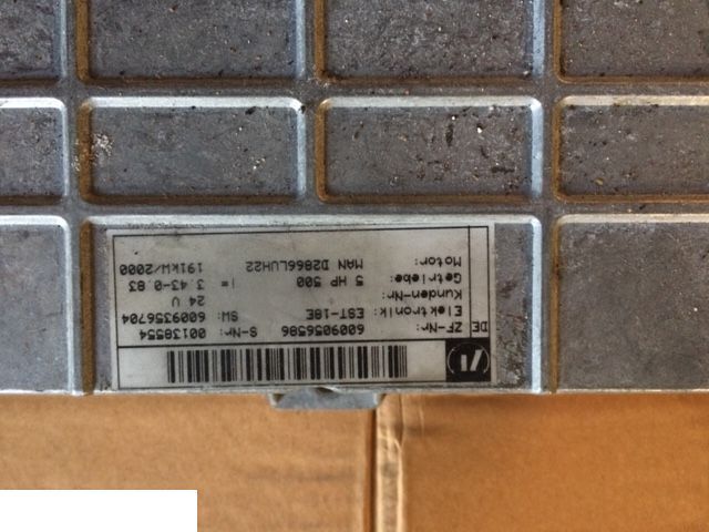 Sterownik skrzyni biegów zf 5 hp 500 , zf EST-18E - ECU for Agricultural machinery: picture 1 Sterownik skrzyni biegów zf 5 hp 500 , zf EST-18E - ECU for Agricultural machinery: picture 1