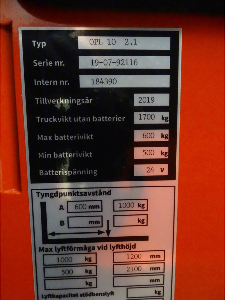Actil OPL10 - Order picker: picture 2 Actil OPL10 - Order picker: picture 2