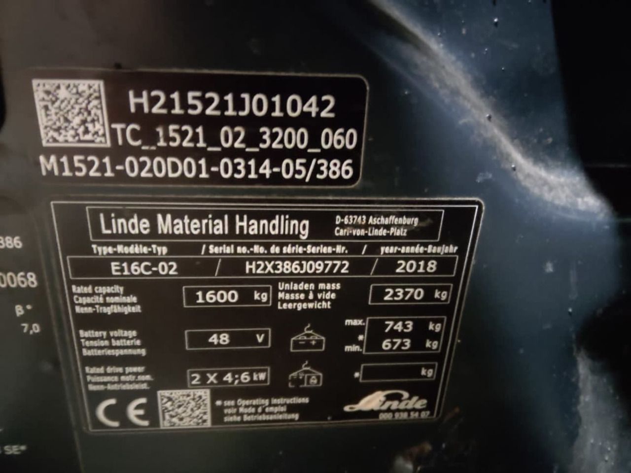 Linde E16C-02 - Electric forklift: picture 2 Linde E16C-02 - Electric forklift: picture 2