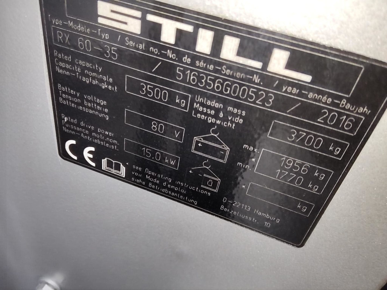 STILL RX60-35 - Electric forklift: picture 3 STILL RX60-35 - Electric forklift: picture 3