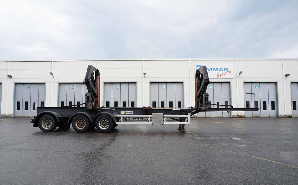 Container transporter/ Swap body semi-trailer for transportation of containers Hammar 160 HS, Sideloader, 33 tonnes SWL (20'-40'): picture 9