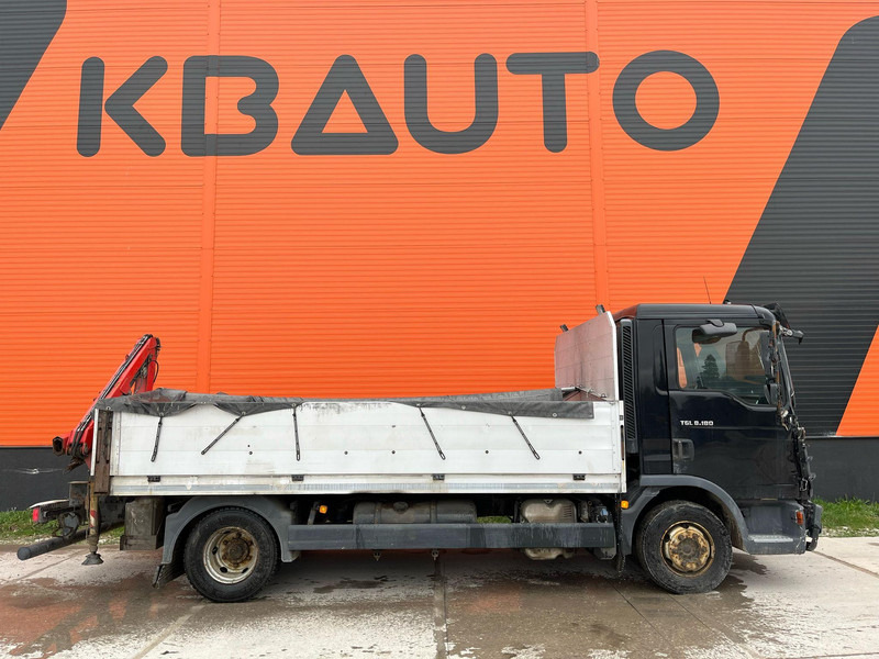 MAN TGL 8.180 4x2 CAB DAMAGE ! / Fassi F28 / PLATFORM L=4366 mm - Dropside/ Flatbed truck, Crane truck: picture 5 MAN TGL 8.180 4x2 CAB DAMAGE ! / Fassi F28 / PLATFORM L=4366 mm - Dropside/ Flatbed truck, Crane truck: picture 5